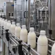 Bottles on a production line